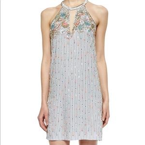 NWT Parker beaded Sansa silk shift dress